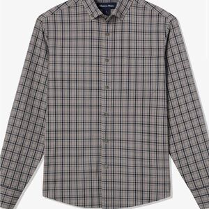 Mizzen+Main Men's Black and Gray Checkered City Flannel